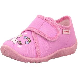 Superfit Hausschuh »SPOTTY WMS: Mittel«, Babyschuh, Klettschuh, Kindergarten... rosa Einhorn Stickerei Größe 22