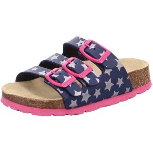 Superfit Hausschuh »Fussbettpantolette WMS: Mittel«, Sommerschuh, Schlappen... blau-pink Größe 33