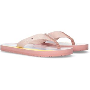 Tommy Hilfiger Zehentrenner »HEART PRINT VELCRO SANDAL« rosa-kombiniert Größe 35