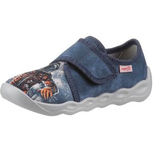 Superfit Hausschuh »BUBBLE WMS: Mittel«, Klettschuh, Kindergarten Schuh mit... blau-Astronaut Größe 23