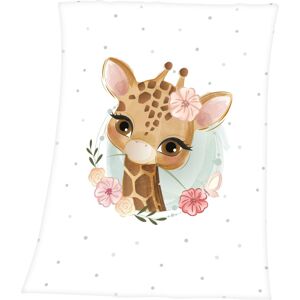 Baby Best Babydecke »Giraffe« weiss Größe