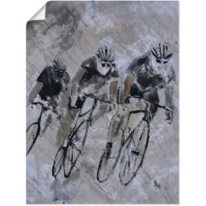 Artland Wandbild »Fahrrad fahren im Regen«, Fahrräder, (1 St.), als Alubild,... grau Größe