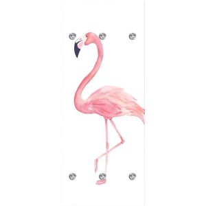 queence Garderobenleiste »Flamingo« rosa, weiss Größe