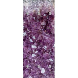 queence Garderobenleiste »Kristalle«, mit 6 Haken, 50 x 120 cm lila Größe