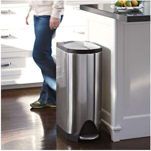 simplehuman Mülleimer »Schmetterling 30L«, 1 Behälter silberfarben Größe