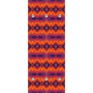 queence Garderobenleiste »Orientalisches Muster«, mit 6 Haken, 50 x 120 cm orange Größe