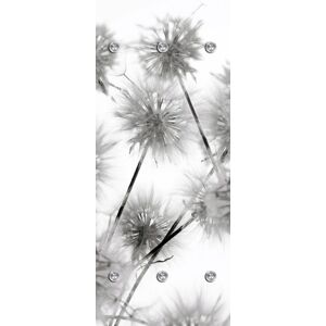 queence Garderobenleiste »Blüte«, mit 6 Haken, 50 x 120 cm grau Größe