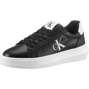 Calvin Klein Jeans Sneaker »CHUNKY CUPSOLE MONO LTH WN« schwarz weiss Größe 39