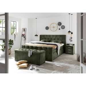 ED EXCITING DESIGN Bettbank »Hammonton« grün/Infinity 10 winter moss Größe