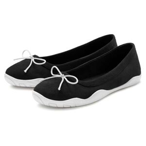 LASCANA Ballerina »Sneaker,« schwarz Größe 42