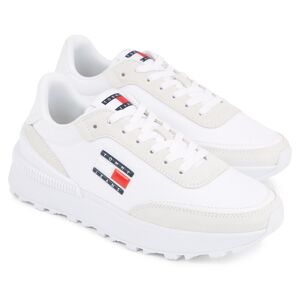 Tommy Jeans Plateausneaker »TJW TECH RUNNER ESS« weiss-hellgrau Größe 40