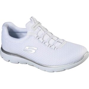 Skechers Slip-On Sneaker »SUMMITS«, Slipper, Freizeitschuh, Komfortschuh mit... weiss-silberfarben Größe 35