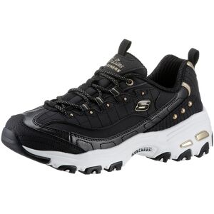 Skechers Sneaker »D'LITES«, mit schönen Metallic-Details, Freizeitschuh,... schwarz-goldfarben Größe 35