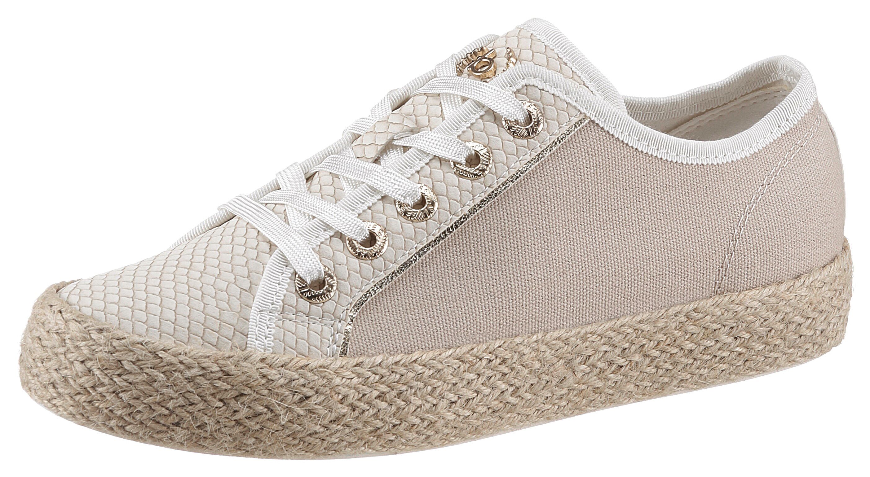 Bugatti Sneaker »EVE«, mit Label auf der Zunge beige Größe 36 37 38 39 40 41 42