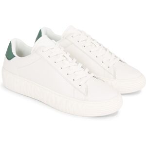 Tommy Jeans Sneaker »TJM LEATHER OUTSOLE«, mit gepolstertem Schaftrand,... ivory Größe 45