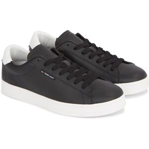 Tommy Jeans Sneaker »TJM LEATHER LOW CUPSOLE« schwarz-weiss Größe 46