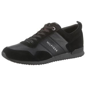 Tommy Hilfiger Sneaker »ICONIC LEATHER SUEDE MIX RUNNER« schwarz Größe 41
