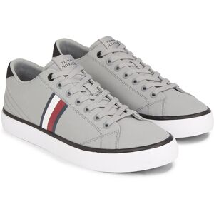 Tommy Hilfiger Sneaker »TH HI VULC LOW STRIPES MESH«, mit seitlichen... grau-dunkelblau Größe 43