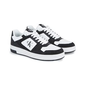 Calvin Klein Jeans Sneaker »BASKET CUPSOLE LOW LTH ML FAD« weiss-schwarz Größe 45