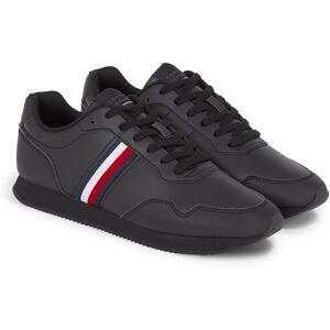 Tommy Hilfiger Sneaker »CORE LO RUNNER PU LTH« schwarz Größe 43