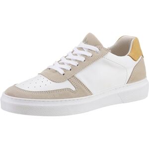 ALPENBLITZ Sneaker, im Materialmix, Freizeitschuh, Halbschuh, Schnürschuh weiss-beige-ocker Größe 42