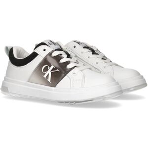 Calvin Klein Jeans Sneaker »LOW CUT LACE-UP SNEAKER« weiss-schwarz Größe 32