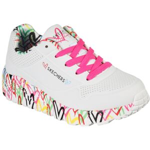 Skechers Kids Sneaker »UNO LITE«, mit bedruckter Sohle, Freizeitschuh,... weiss Größe 38