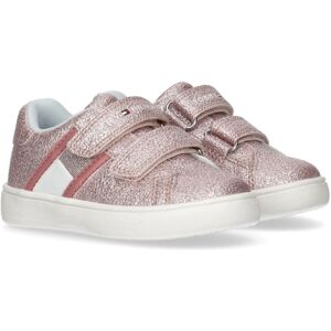 Tommy Hilfiger Sneaker »FLAG LOW CUT VELCRO SNEAKER« PINK Metallic Größe 25