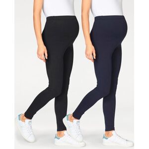 Neun Monate Umstandsleggings », 2er Pack Hose für Schwangerschaft und... marine-schwarz Größe 40/42