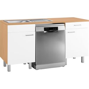 OPTIFIT Spülenschrank »Tapa« weiss/buche Größe