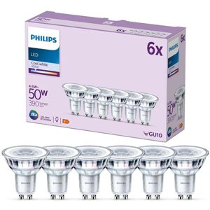 Philips LED-Leuchtmittel »(50W), 4.6W, GU10, Ne«, GU10, Neutralweiss silberfarben Größe