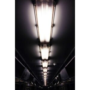 queence Acrylglasbild »Licht im Zug« schwarz Größe