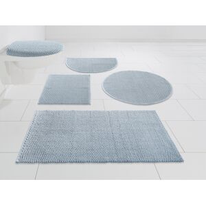 Home affaire Badematte »Dalia«, Höhe 4 mm, fussbodenheizungsgeeignet-schnell... blau Größe rund (Ø 75 cm)