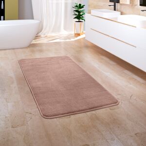 Paco Home Badematte »Corby 255«, Höhe 13 mm, rutschhemmend beschichtet,... beige Größe rechteckig (65 cm x 120 cm)