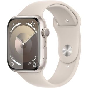 Apple Smartwatch »Series 9, GPS, Aluminium-Gehäuse mit Sportarmband«, (Watch... Polarstern Größe