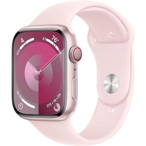 Apple Smartwatch »Series 9, GPS, Aluminium-Gehäuse mit Sportarmband«, (Watch... Rosé Größe