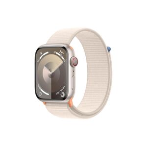 Apple Smartwatch »Series 9, GPS, Aluminium-Gehäuse mit Sport Loop Armband«,... Polarstern Größe