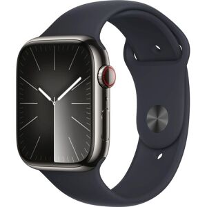 Apple Smartwatch »Series 9, GPS + Cellular, Edelstahl-Gehäuse mit... Graphit Größe