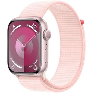 Apple Smartwatch »Series 9, GPS, Aluminium-Gehäuse mit Sport Loop Armband«,... Rosé Größe