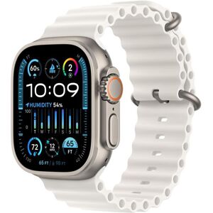 Apple Smartwatch »Ultra 2 GPS + Cellular, Titan, 49mm Ocean Armband« Weiss Größe