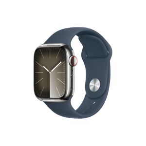 Apple Smartwatch »Series 9, GPS + Cellular, Edelstahl-Gehäuse mit... Silberfarben Größe