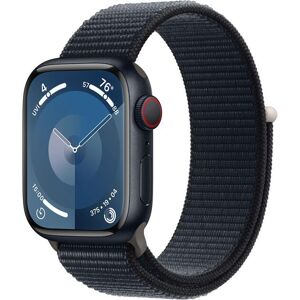 Apple Smartwatch »Series 9, GPS, Aluminium-Gehäuse mit Sport Loop Armband«,... Mitternacht Größe