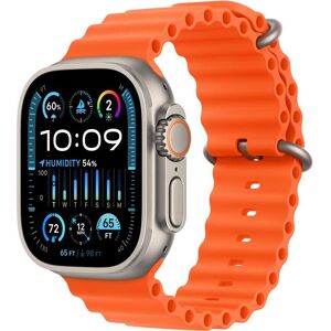 Apple Smartwatch »Ultra 2 GPS + Cellular, Titan, 49mm Ocean Armband« Orange Größe