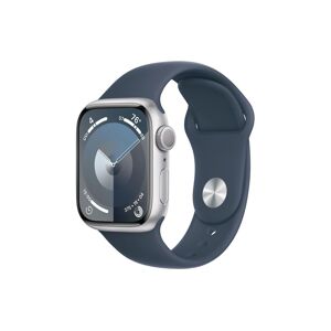 Apple Smartwatch »Series 9, GPS, Aluminium-Gehäuse mit Sportarmband«, (Watch... Silberfarben Größe
