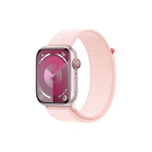Apple Smartwatch »Series 9, GPS, Aluminium-Gehäuse mit Sport Loop Armband«,... Rosé Größe