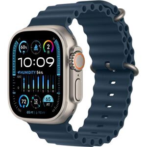 Apple Smartwatch »Ultra 2 GPS + Cellular, Titan, 49mm Ocean Armband« Blau Größe