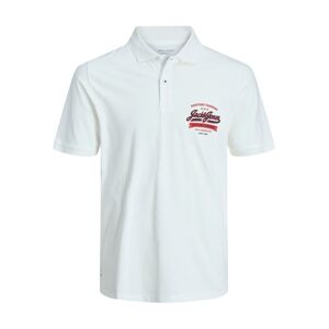 Jack & Jones Junior Poloshirt »JJELOGO POLO SS 2 COL SS« Cloud Dancer Größe 128