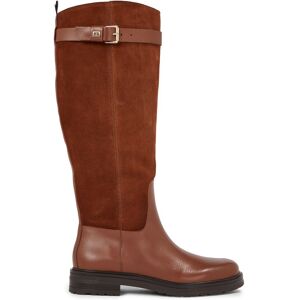 Tommy Hilfiger Stiefel »CASUAL ESSENTIAL BELT LONGBOOT« cognac Größe 38