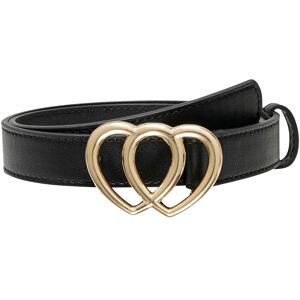 KIDS ONLY Synthetikgürtel »KOGPINA HEART PU JEANS BELT« Black Detail:HEART BUCKLE GOLD Größe 85