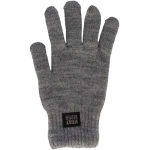 HEAT keeper Strickhandschuhe, Elastische Bündchen, Spezielles Garn mit hoher... grey-melange Größe XXL